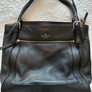 Black pebbled Leather Kate Spade Purse
